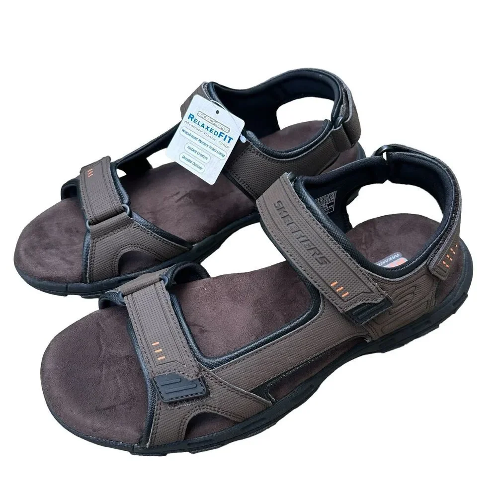 Skechers Men's Size 13 Louden Relaxed Fit Sport Sandals Memory Foam Straps 64487